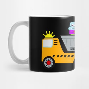 Shurkasons riding a truck Mug